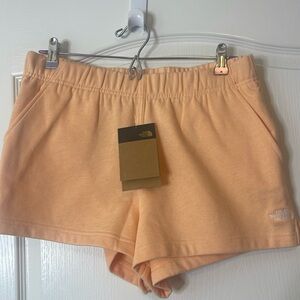 The North Face Logo Sweat Shorts Apricot Ice Large